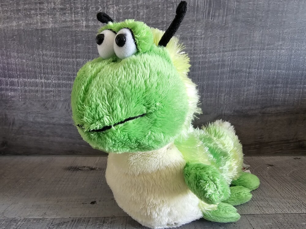 Ganz Webkinz Caterpillar Plush Stuffed Animal HM434 Green 10 inches No Code